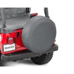 MasterTop Custom 28" Spare Tire Cover (Black Denim) - 14602815