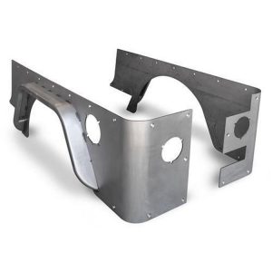 Poison Spyder Standard Crusher Corners with 3 Inch DeFender Flare (Bare Steel) - 15-04-073