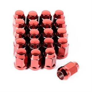Rugged Ridge 1/2 Inch-20 Wheel Lug Nut Set in Red - 16715.24