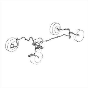 Omix-ADA Steel Brake Line Kit - 16737.51