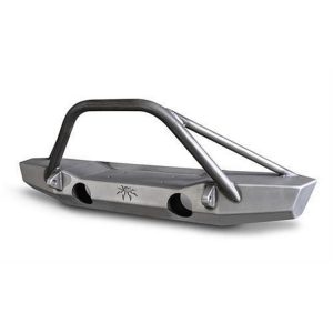 Poison Spyder Brawler Lite Front Midwidth Bumper with Brawler Bar and Tube Gussets (Bare) - 17-63-010-DBT