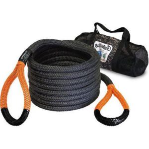 Bubba Rope 30-feet Black Power Stretch Recovery Rope (Orange Eye) - 176680ORG