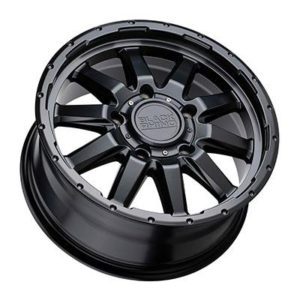 Black Rhino Realm, 16x8 Wheel with 6 on 5.5 Bolt Pattern - Black - 1680RLM-06140M12