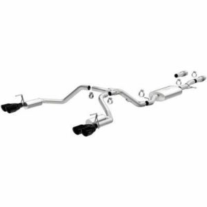 MagnaFlow Street Series Cat-Back Performance Exhaust System with Black Tips - 19543
