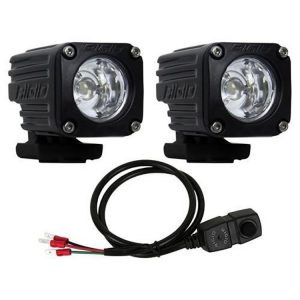 Rigid Industries Ignite LED Flood Light Motorcycle Kit - Surface Mount (Black) - 20741