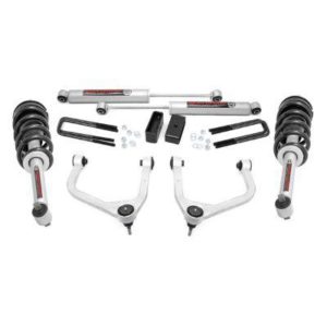 Rough Country 3.5" GMC Suspension Lift Kit with N3 Front Lift Struts and Forged Upper Control Arms - 22631
