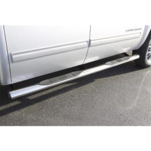 Lund 4-inch Straight Nerf Bars (Polished Stainless Steel) - 23589173