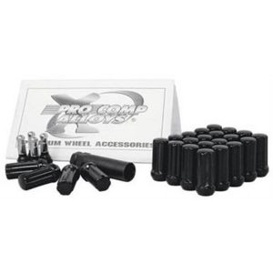 Pro Comp 20-Piece 14x1.5 Inch Black Lug Nut Kit - 26143B