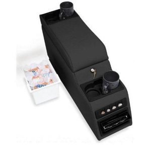 Rampage Locking Center Console (Black Denim) - 31515