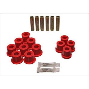 Energy Suspension Rear Leaf Spring Bushing Set (Red) - 3.2108R