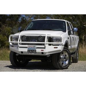 ARB Ford Super Duty Deluxe Bull Bar Winch Mount Front Bumper (Black) - 3436040