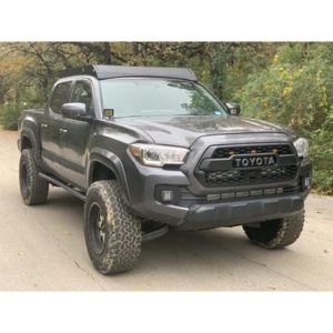 Cali Raised LED Premium Roof Rack with 42" White Dual Row Spot LED Light Bar - 39393422016554
