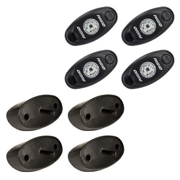 Rigid Industries A-Series Amber LED Rock Light Kit - 400243
