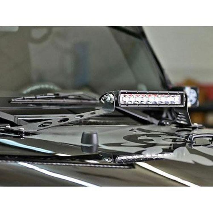 Rigid Industries Hood Light Bar Mount Kit (Black ) - 40332 - Image 3