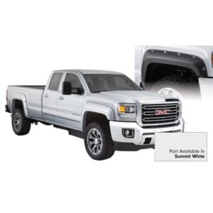 Bushwacker Max Coverage Pocket Style Fender Flare Set in Summit White (Paintable) - 40967-14