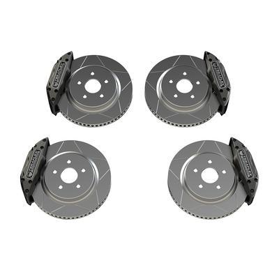 TeraFlex Delta front and rear big brake kit with slotted rotors