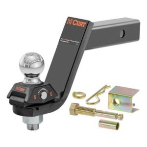 Curt Rockerball Cushion Hitch with 2" Trailer Ball and 5" Drop - 45144