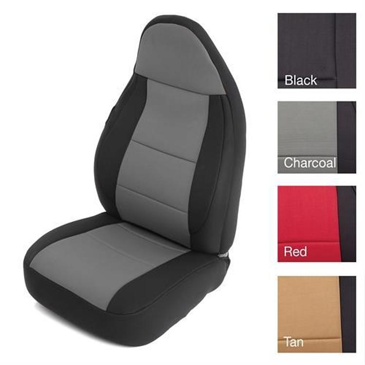 Smittybilt Neoprene Front and Rear Seat Cover Kit (Black/Gray) - 471222 - Image 4