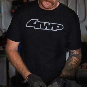 4 Wheel Parts Authentic T-Shirt - Black (Small) - 4WPBLK02-S