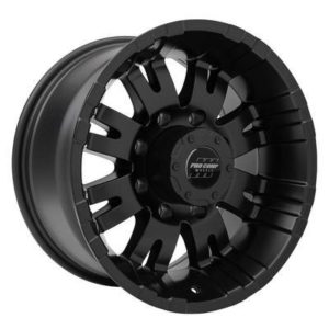 Pro Comp 01 Series Raven, 17x9 Wheel with 8 on 6.5 Bolt Pattern - Satin Black - 5001-7982