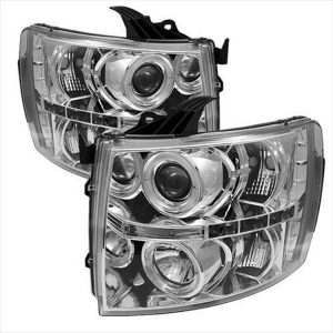 Spyder Auto Group Halo LED Projector Headlights (Clear) - 5009500