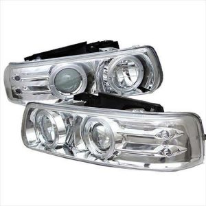 Spyder Auto Group Halo LED Projector Headlights (Clear) - 5009609