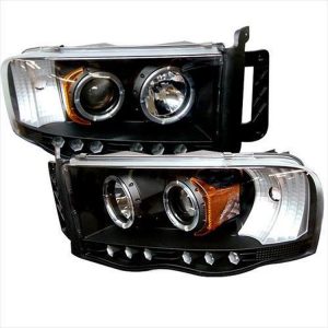 Spyder Auto Group Halo LED Projector Headlights (Black) - 5009975