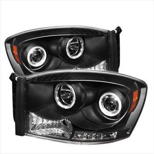 Spyder Auto Group Halo LED Projector Headlights (Black) - 5010001