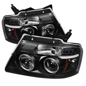 Spyder Auto Group Halo LED Projector Headlights (Black) - 5010209