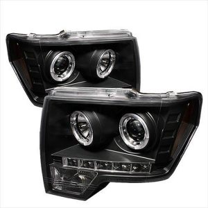 Spyder Auto Group Halo LED Projector Headlights (Black) - 5010230