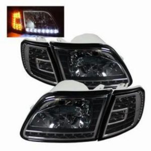 Spyder Auto Group Crystal Headlights (Black) - 5014184