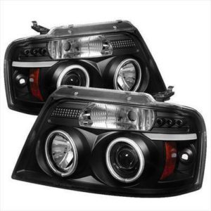 Spyder Auto Group CCFL LED Projector Headlights (Black) - 5030085