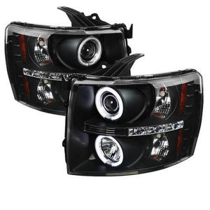 Spyder Auto Group CCFL LED Projector Headlights (Black) - 5033864