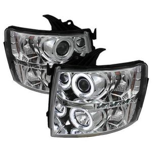 Spyder Auto Group CCFL LED Projector Headlights (Chrome) - 5033871