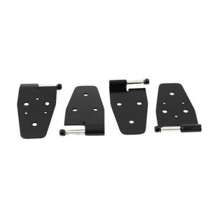 Kentrol Black Powder Coat Stainless Steel Door Hinge Set (Black Stainless Steel) - 50525