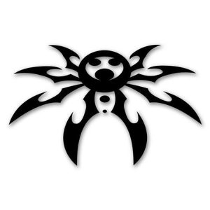 Poison Spyder Spyder Logo Hood Decal in Black (Black) - 51-46-011-B
