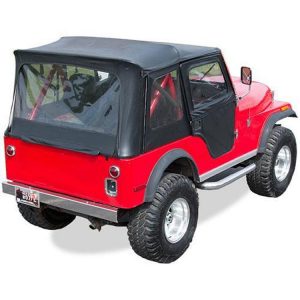 Bestop Supertop with Two-Piece Soft Doors (Black Denim) - 51597-15