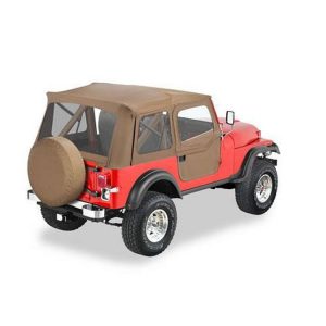 Bestop Supertop with Two-Piece Soft Doors (Tan) - 51597-04