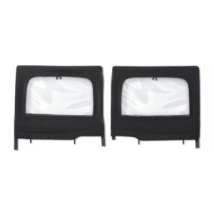 Bestop Highrock 4x4 Element Rear Upper Half Doors (Black Twill) - 51743-17