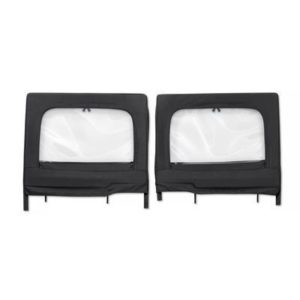 Bestop Highrock 4x4 Element Rear Upper Half Doors (Black Diamond) - 51743-35