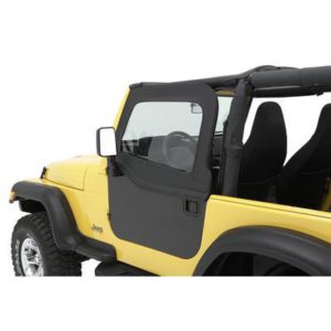 Bestop HighRock 4x4 Front Upper Element Doors (Black Denim) - 51795-15