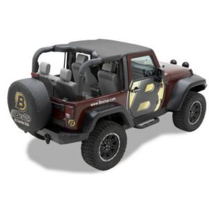Bestop Header Targa Bikini Top (Black Diamond) - 52606-35