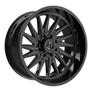 TIS Offroad 547B Series Wheel, 22x10 with 6 on 5.5 Bolt Pattern - Black - 547B-2208319