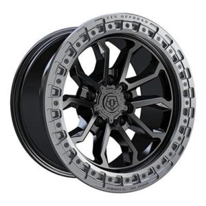 TIS Offroad 556BA Series Wheel, 17x9 with 5 on 5 Bolt Pattern - Black/Anthracite - 556BA-7907312