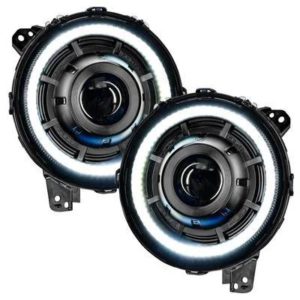 Oracle Lighting Oculus Bi-LED Projector Headlights (Satin Silver Bezel) - 5839-504-PSC