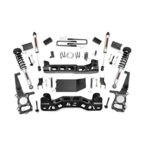 Rough Country 4" Ford Lift Kit with V2 Monotube Rear Shocks - 59971