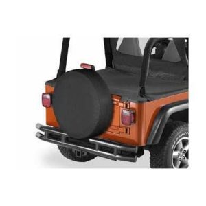 Bestop 28 Inch Spare Tire Cover in Black - 61028-01