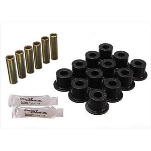 Energy Suspension Front/Rear Leaf Spring Bushing Set (Black) - 6.2102G