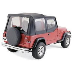 Rampage Complete Soft Top with Clear windows (Black Denim) - 68115
