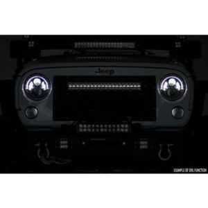 Rough Country Black Series 30" Curved Cree LED Light Bar with Amber DRL - 72930BDA